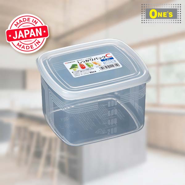 NAKAYA - A-Z Series plastic transparent food container, made in Japan. C: 1.2L