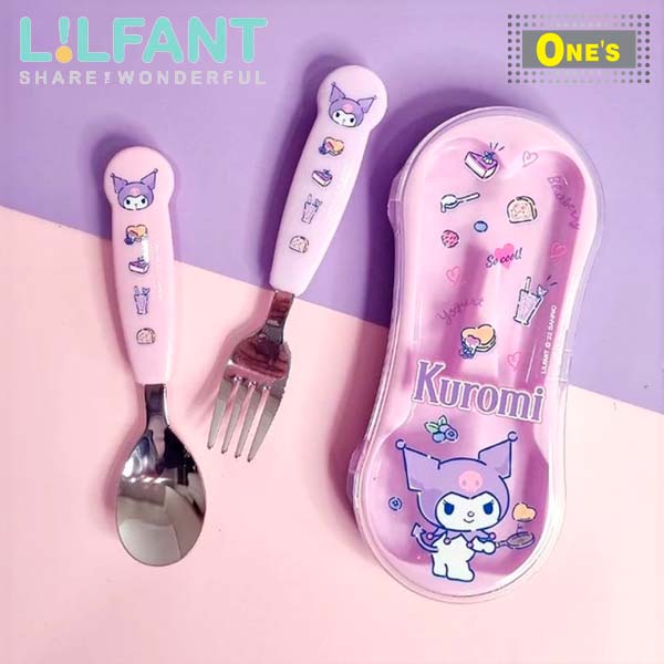 Lilfant children Sario Kuromi utensils