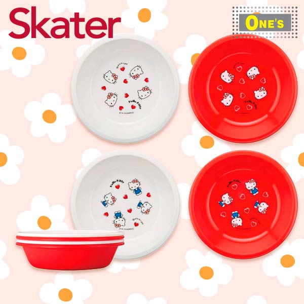 Skater import from Japan bowl set of 4 Sario Hello Kitty